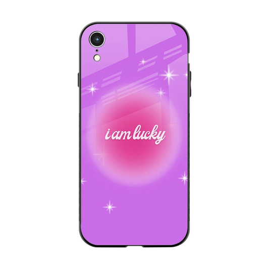 Lucky Me back phone cover | glass case for iphone xr