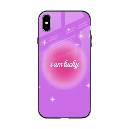 Lucky Me back phone cover | glass case for iphone xs max