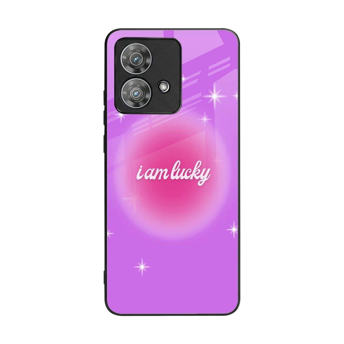 Lucky Me back phone cover | glass case for motorola edge 40 neo 5g
