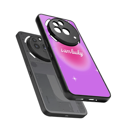 Lucky Me sleek nothing phone 3a pro cover with tempered glass back and TPU edges