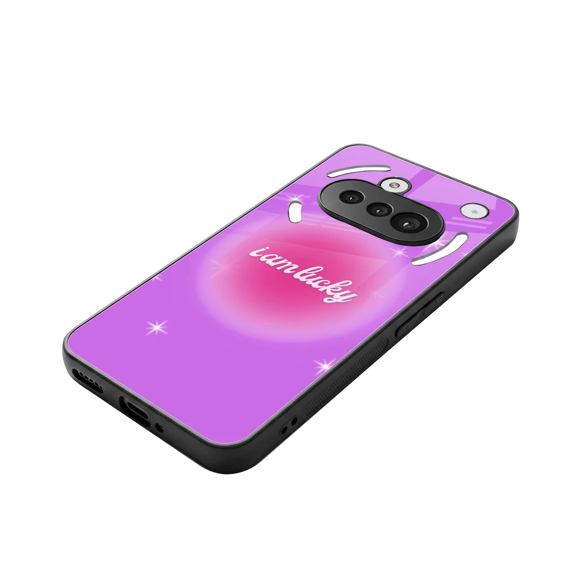 Lucky Me stylish phone case for nothing phone 3a | glossy glass and slim fit