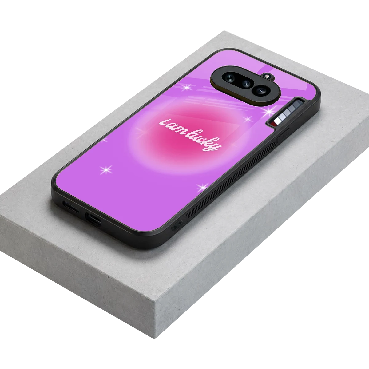 Lucky Me stylish phone case for nothing phone 4a | glossy glass and slim fit