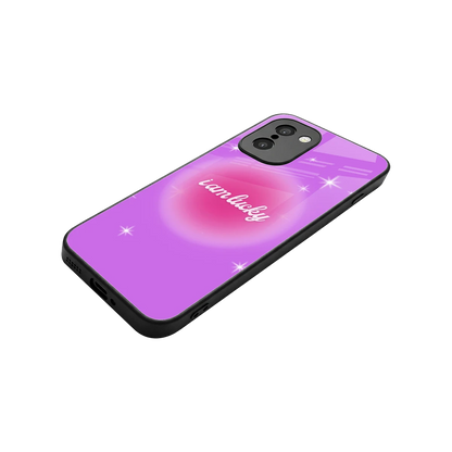 Lucky Me stylish phone case for oneplus 15r | glossy glass and slim fit