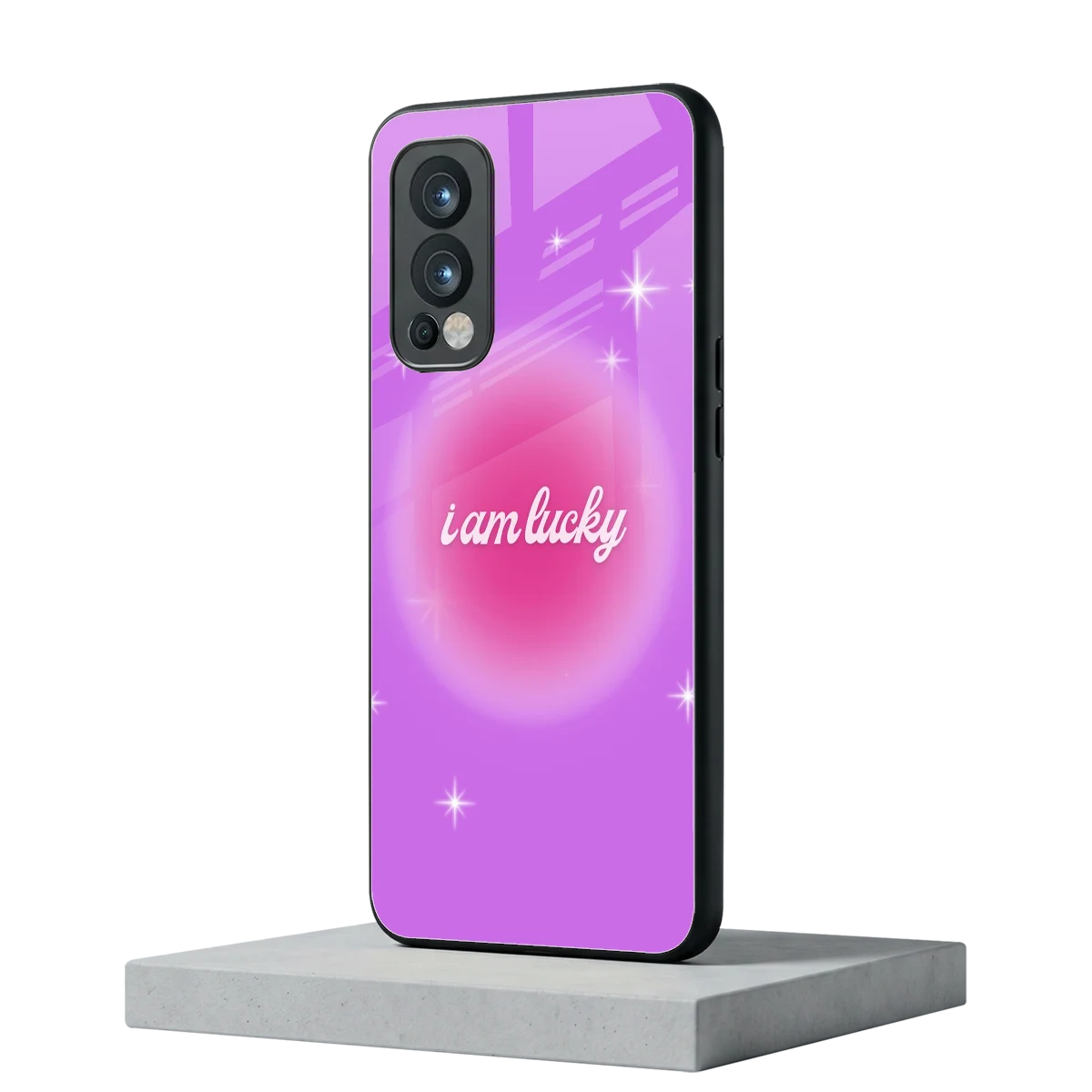 Lucky Me oneplus nord 2 mobile cover | shockproof glass phone case