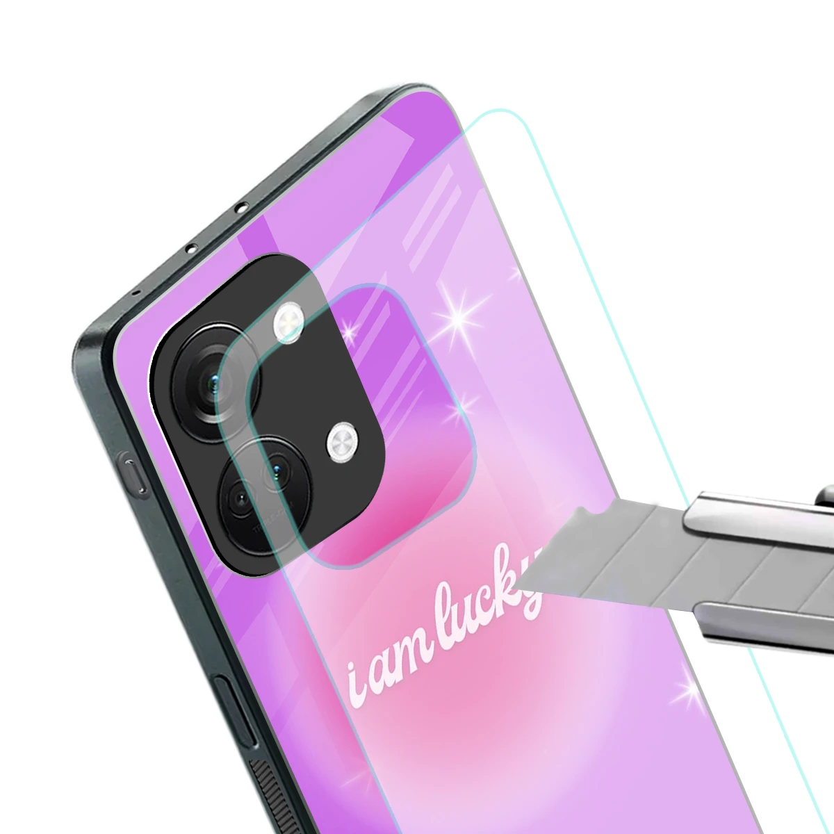 Lucky Me stylish phone case for oneplus nord 3 | glossy glass and slim fit