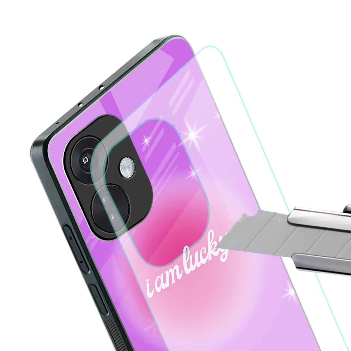 Lucky Me stylish phone case for oneplus nord ce 3 | glossy glass and slim fit