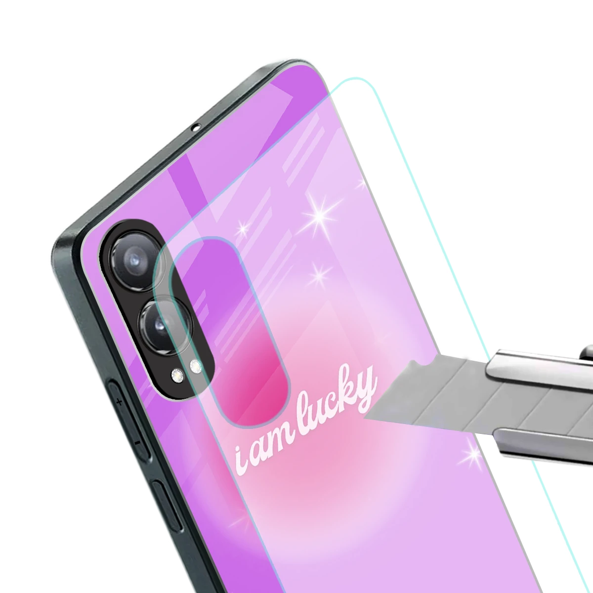 Lucky Me stylish phone case for oneplus nord ce 4 lite | glossy glass and slim fit