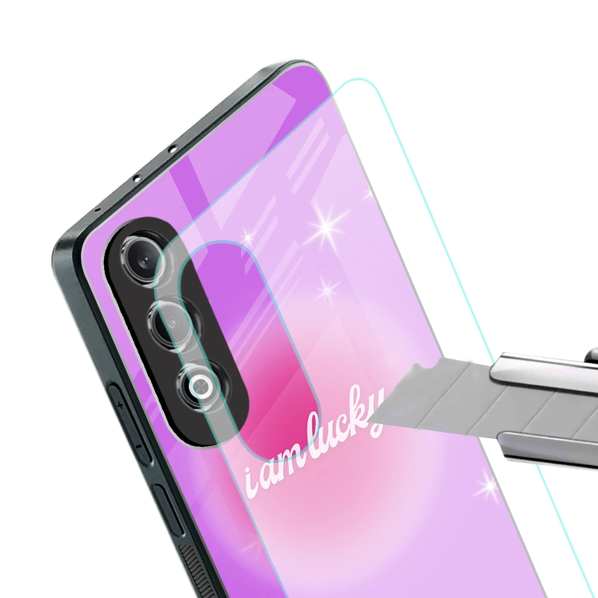 Lucky Me stylish phone case for oneplus nord ce 4 | glossy glass and slim fit