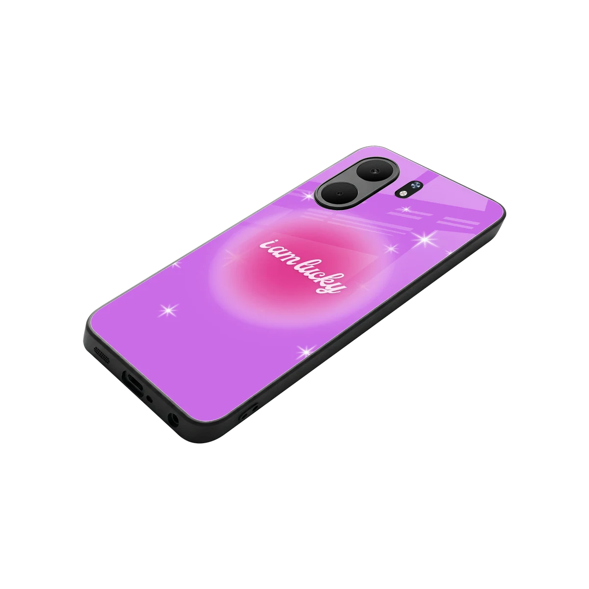 Lucky Me stylish phone case for oppo a5x 5g | glossy glass and slim fit
