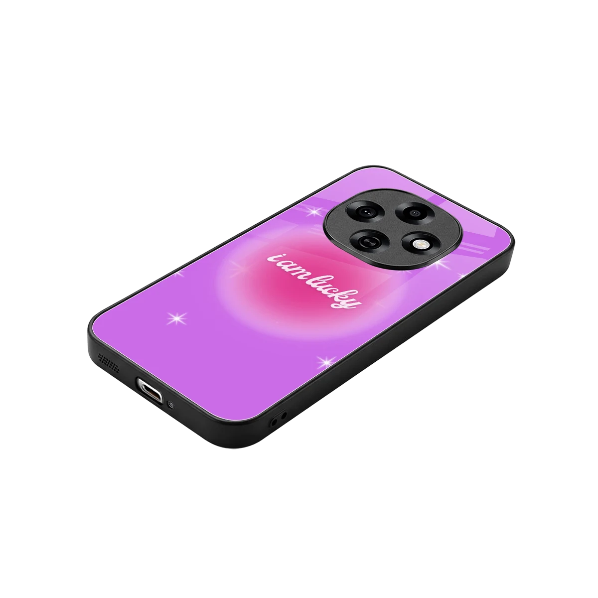 Lucky Me stylish phone case for oppo f31 pro 5g | glossy glass and slim fit