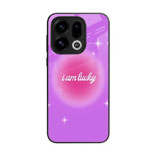 Lucky Me back phone cover | glass case for oppo find x9