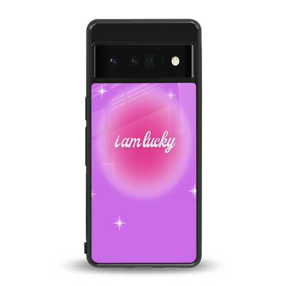 Lucky Me back phone cover | glass case for google pixel 6 pro