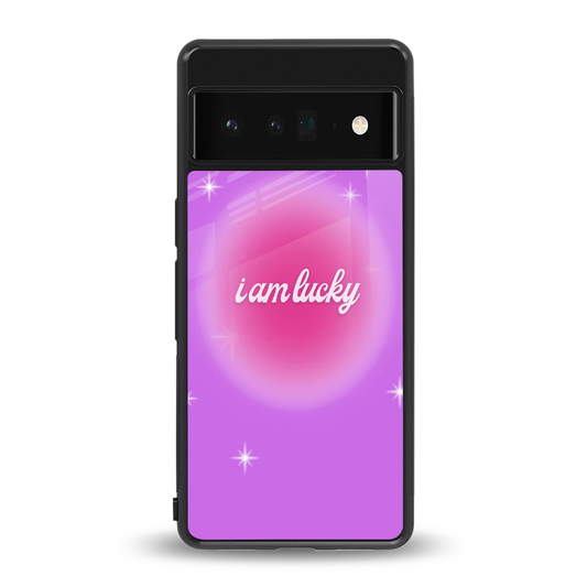 Lucky Me back phone cover | glass case for google pixel 6 pro