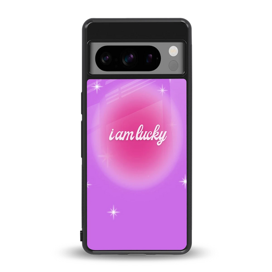 Lucky Me back phone cover | glass case for google pixel 8 pro