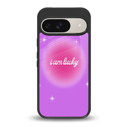 Lucky Me back phone cover | glass case for google pixel 9