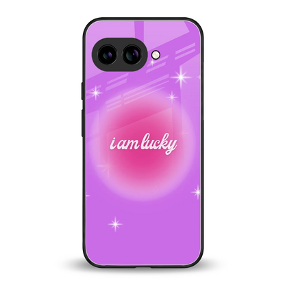 Lucky Me back phone cover | glass case for google pixel 10a