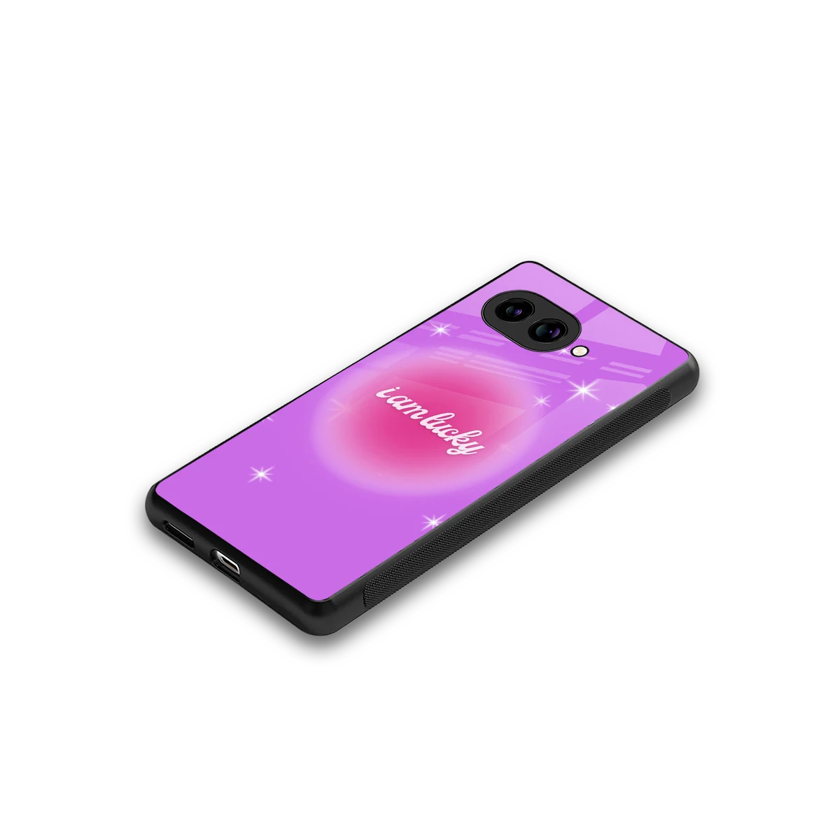 Lucky Me stylish phone case for google pixel 10a | glossy glass and slim fit