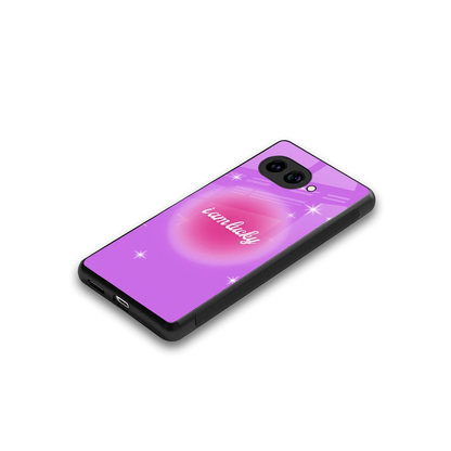 Lucky Me stylish phone case for google pixel 10a | glossy glass and slim fit