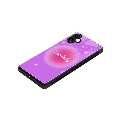 Lucky Me stylish phone case for samsung galaxy a06 5g | glossy glass and slim fit