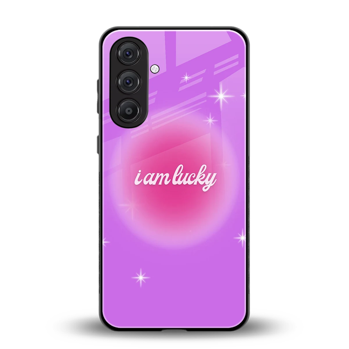 Lucky Me back phone cover | glass case for samsung galaxy a55 5g