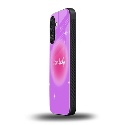 Lucky Me samsung galaxy a55 5g mobile cover | shockproof glass phone case