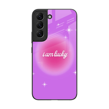 Lucky Me back phone cover | glass case for samsung galaxy s22