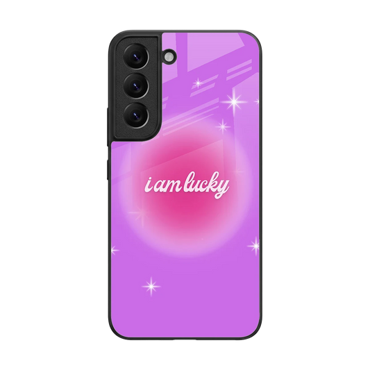 Lucky Me back phone cover | glass case for samsung galaxy s22