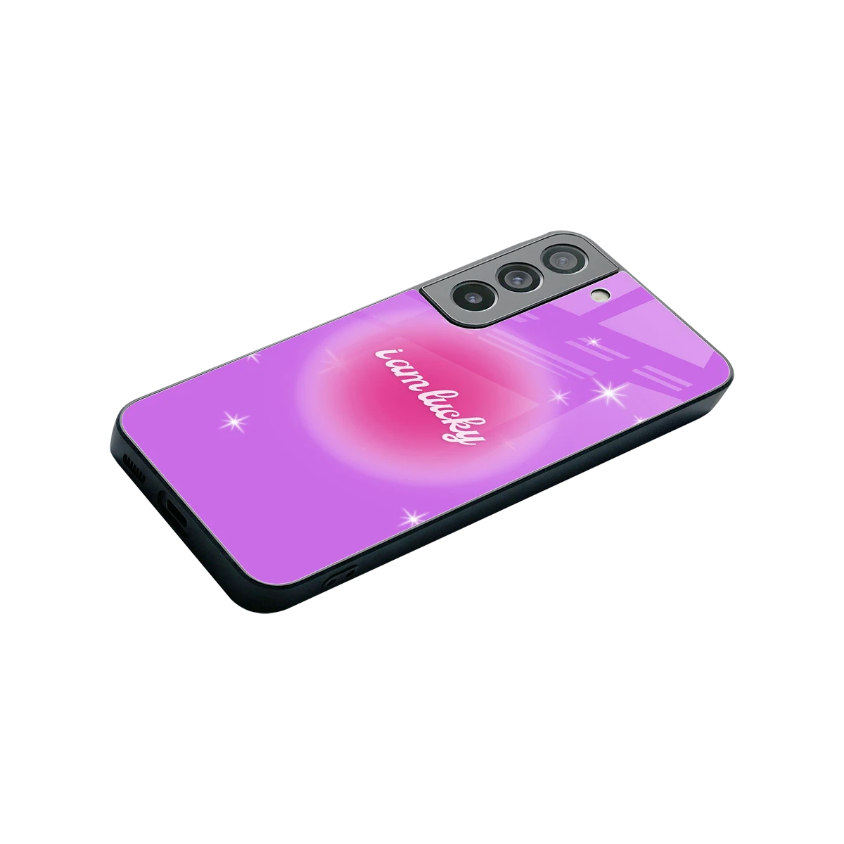Lucky Me stylish phone case for samsung galaxy s22 | glossy glass and slim fit