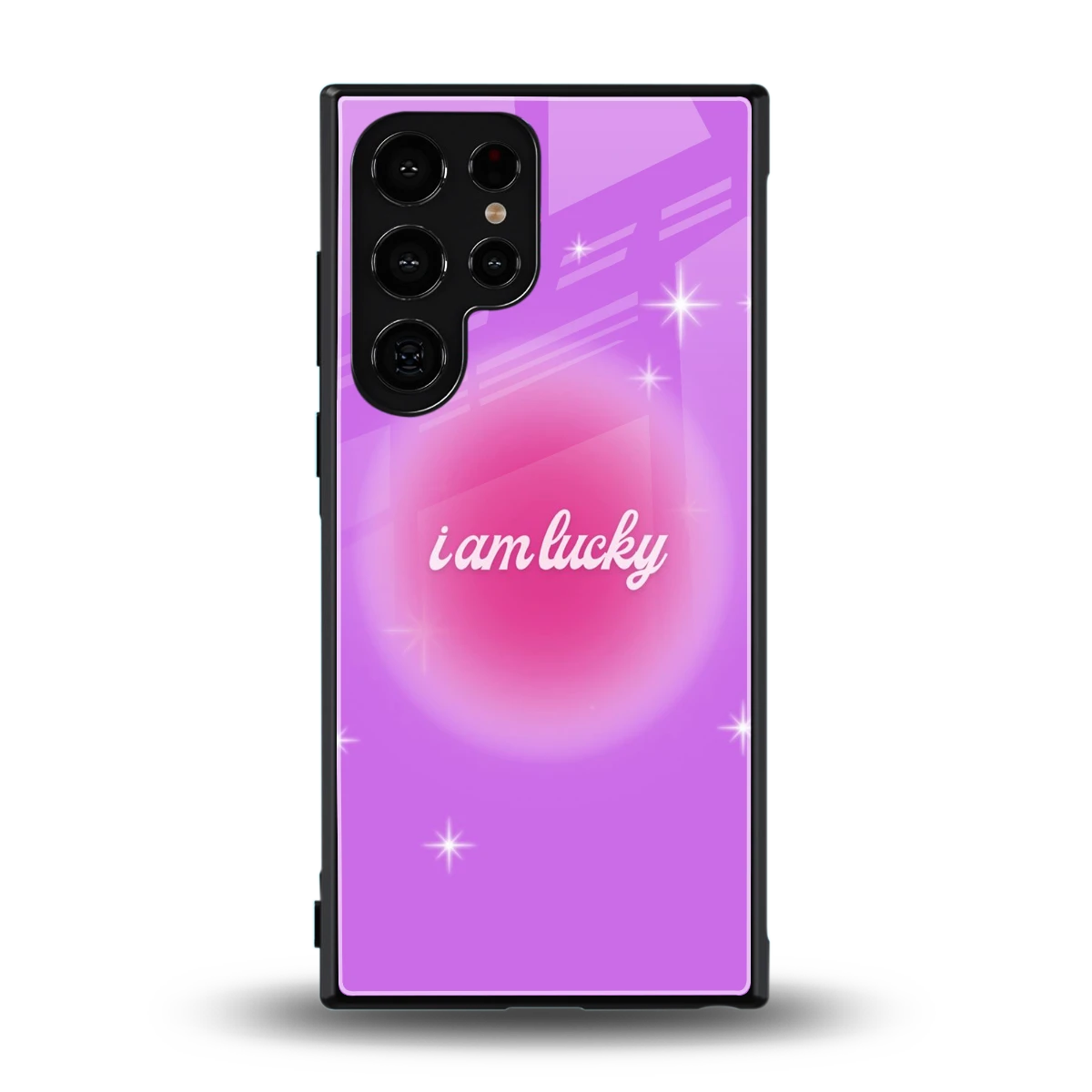 Lucky Me back phone cover | glass case for samsung galaxy s23 ultra