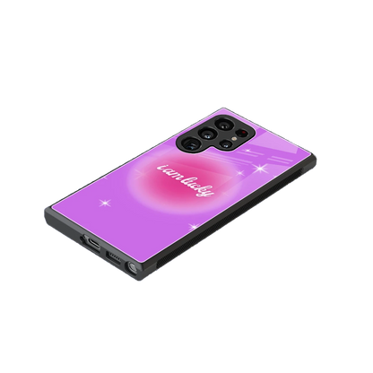 Lucky Me stylish phone case for samsung galaxy s24 ultra | glossy glass and slim fit
