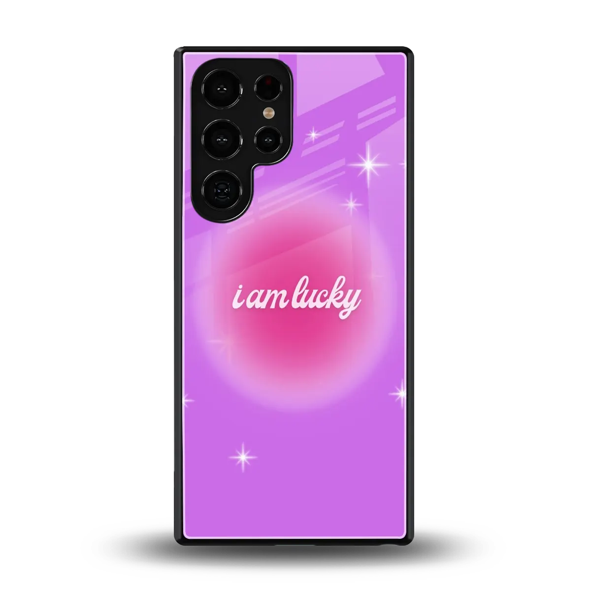 Lucky Me back phone cover | glass case for samsung galaxy s25 ultra
