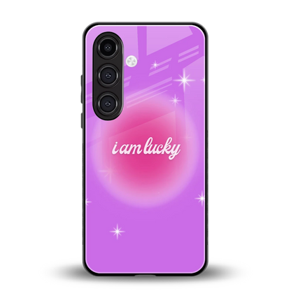 Lucky Me back phone cover | glass case for samsung galaxy s24