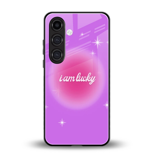 Lucky Me back phone cover | glass case for samsung galaxy s24