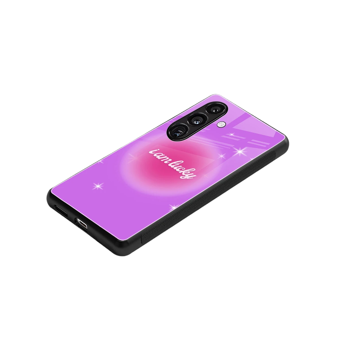 Lucky Me stylish phone case for samsung galaxy s24 | glossy glass and slim fit