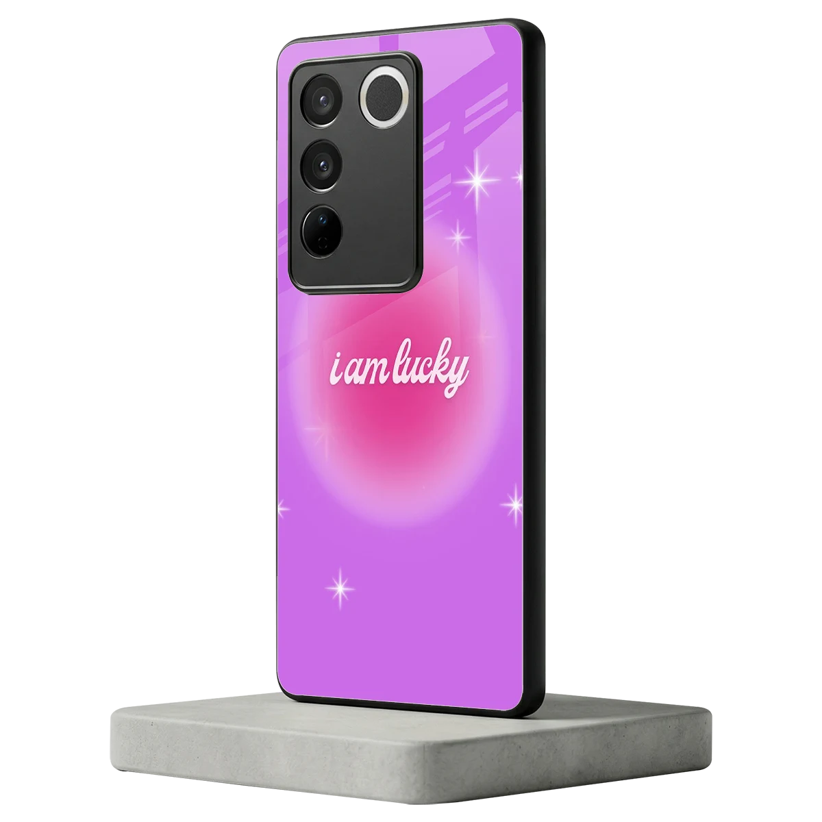 Lucky Me vivo v27 5g mobile cover | shockproof glass phone case