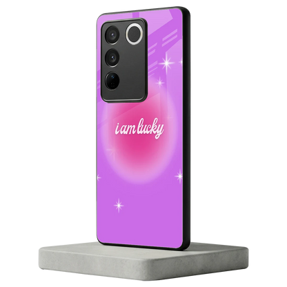 Lucky Me vivo v27 5g mobile cover | shockproof glass phone case