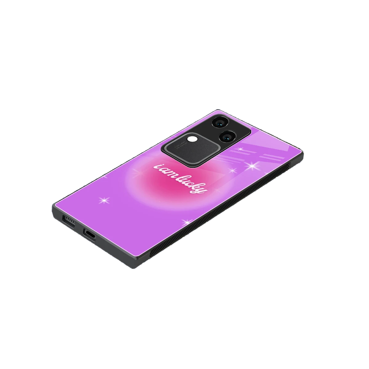 Lucky Me stylish phone case for vivo v30 | glossy glass and slim fit