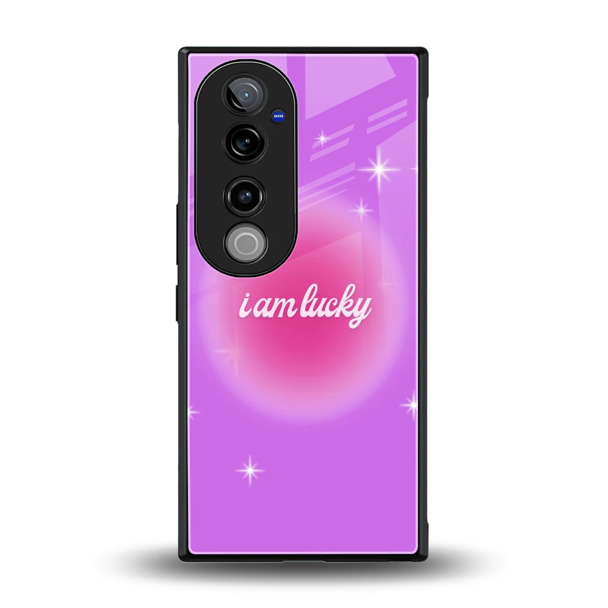 Lucky Me back phone cover | glass case for vivo v40 pro
