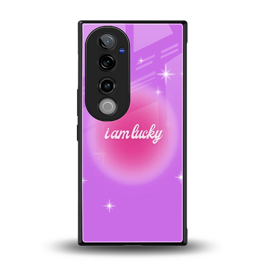 Lucky Me back phone cover | glass case for vivo v40 pro