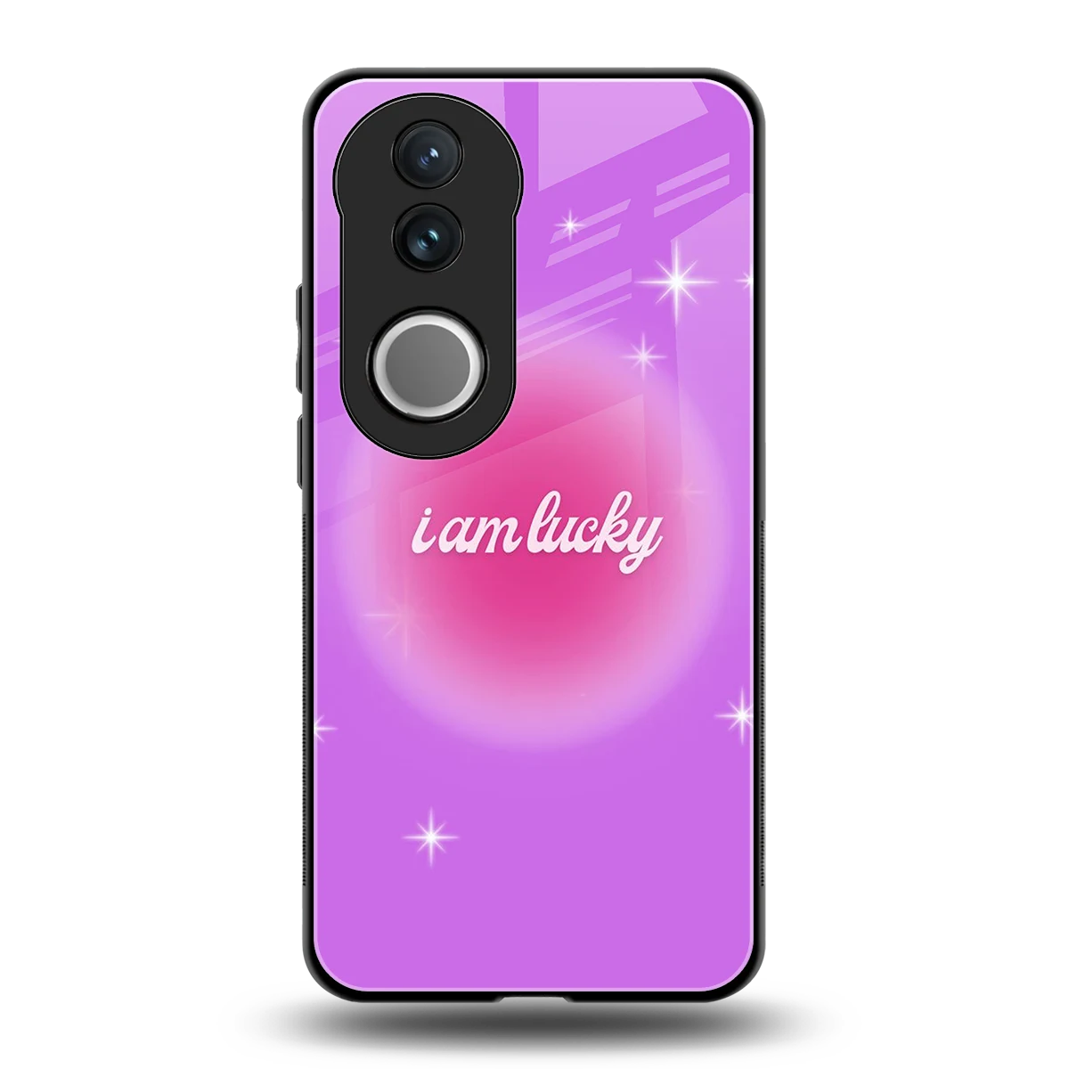 Lucky Me back phone cover | glass case for vivo v50