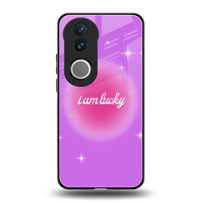 Lucky Me back phone cover | glass case for vivo v50