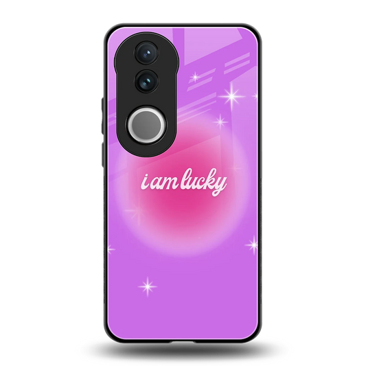 Lucky Me back phone cover | glass case for vivo v50