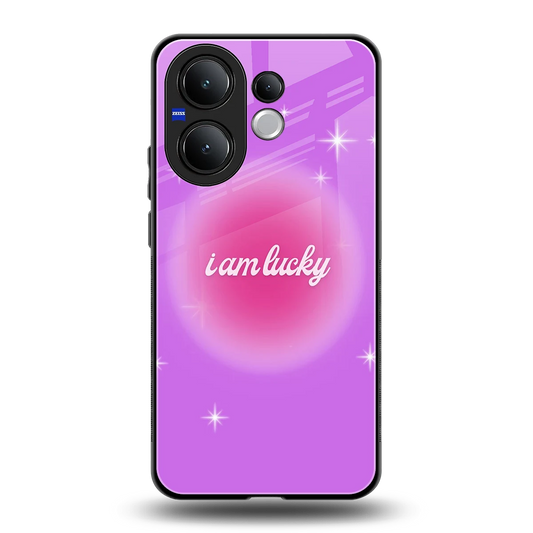 Lucky Me back phone cover | glass case for vivo v60