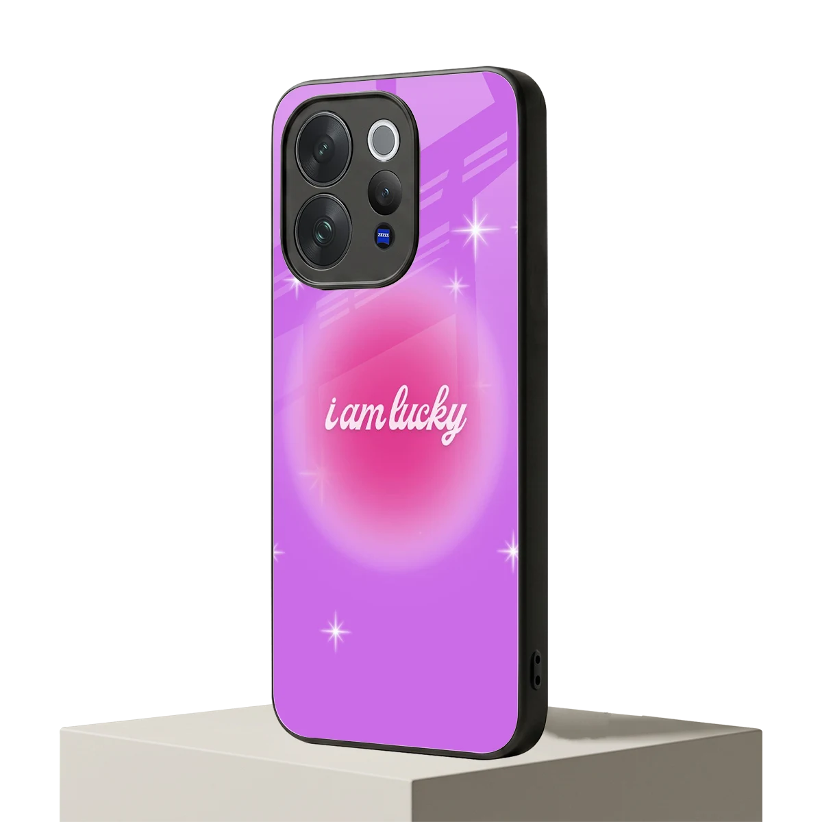 Lucky Me vivo v70 mobile cover | shockproof glass phone case