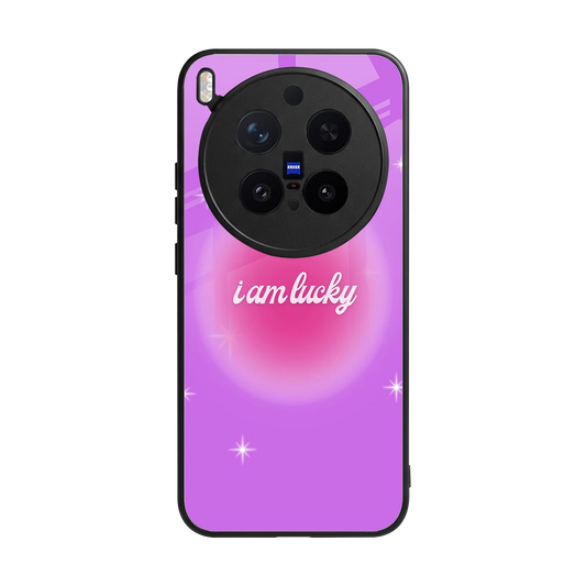 Lucky Me back phone cover | glass case for vivo x300 pro