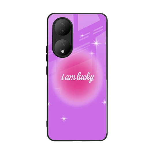 Lucky Me back phone cover | glass case for Vivo-y100