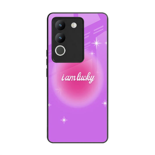Lucky Me back phone cover | glass case for vivo y200 5g