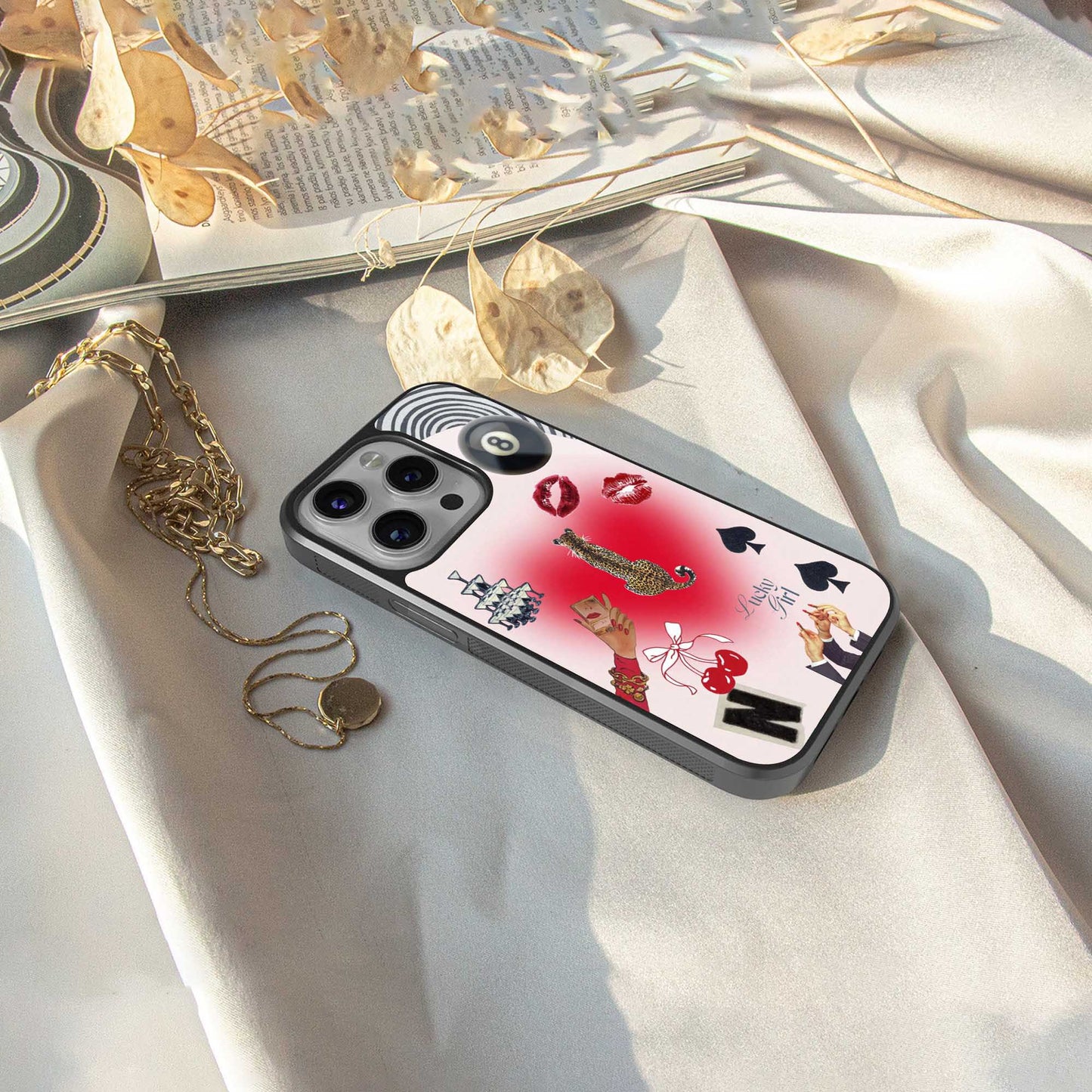 Lucky Charm Phone Case for Iphone 16 | Glass Case