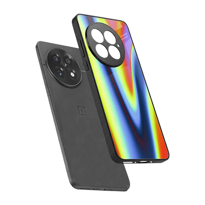 Luminous Aura sleek oneplus 13 cover with tempered glass back and TPU edges