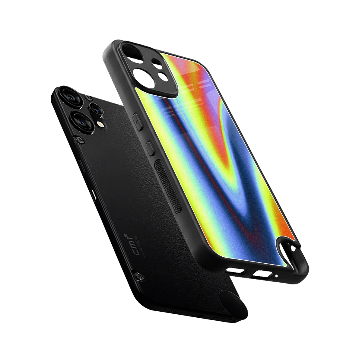 Luminous Aura sleek cmf nothing phone 2 pro cover with tempered glass back and TPU edges